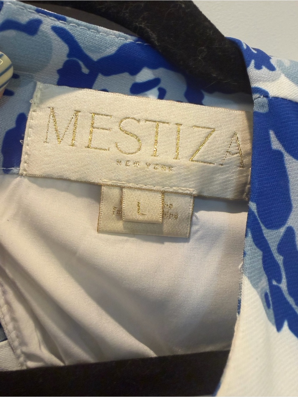 Mestiza NY Cecily Blue Floral Mini Dress - Shift Style - Picture 11 of 12